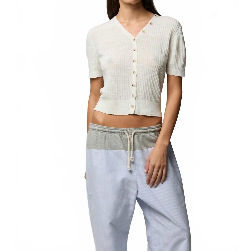 NEW ASHER ingrid v cardigan in white